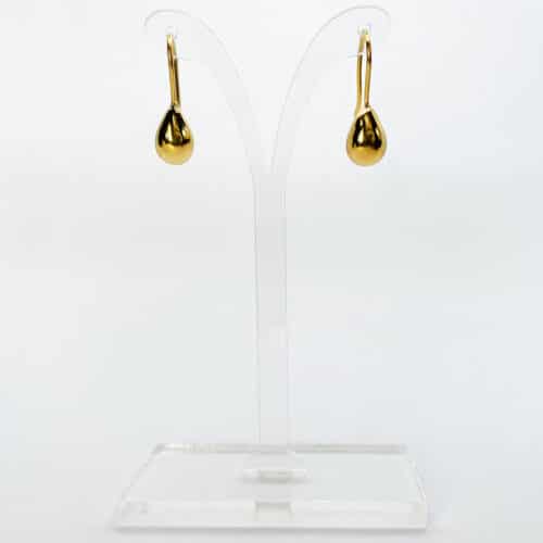 18k Gold Plated Fixed Drop Earrings
