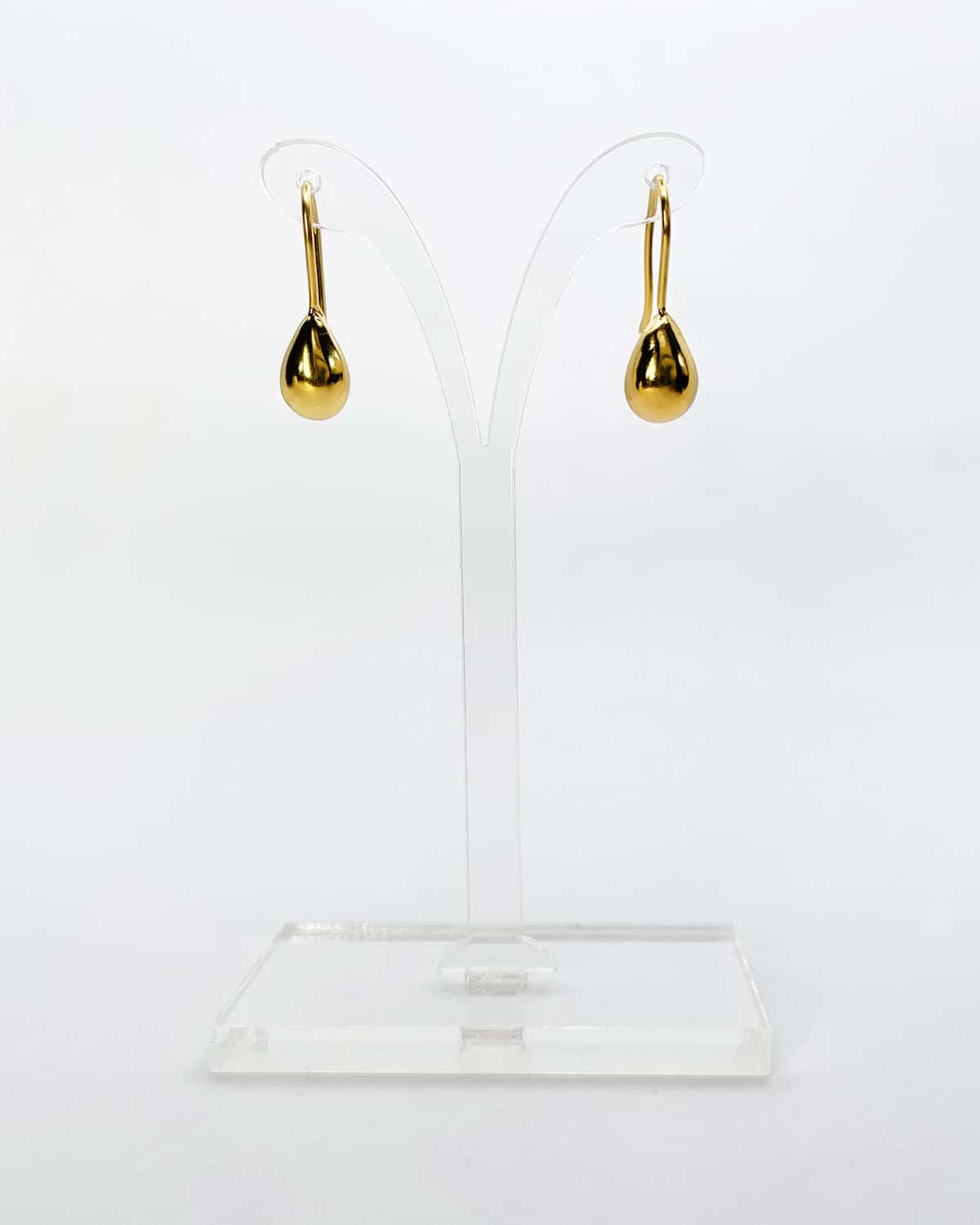 18k Gold Plated Fixed Drop Earrings