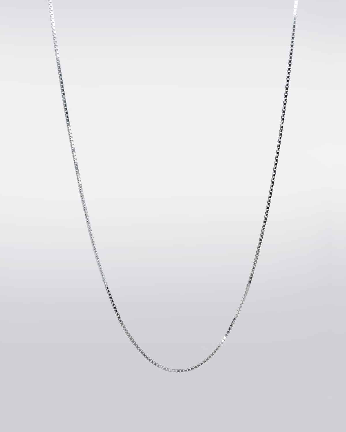 Sterling Silver 1.1mm Box Link Chain