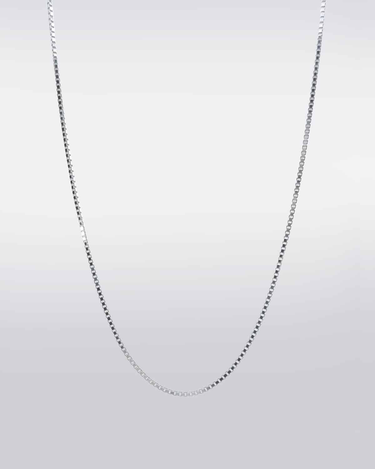 Sterling Silver 1.3mm Box Link Chain