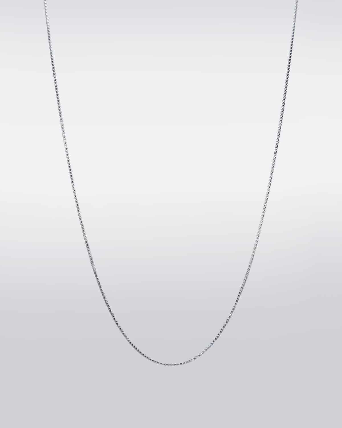 Sterling Silver 1mm Half-Round Box Link Chain