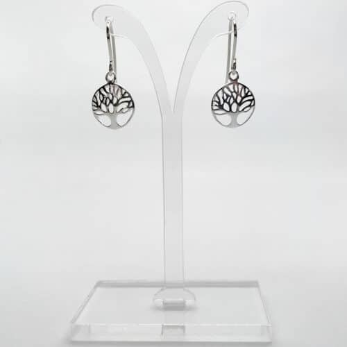 Tree of Life Drop Earrings Curved 12mm