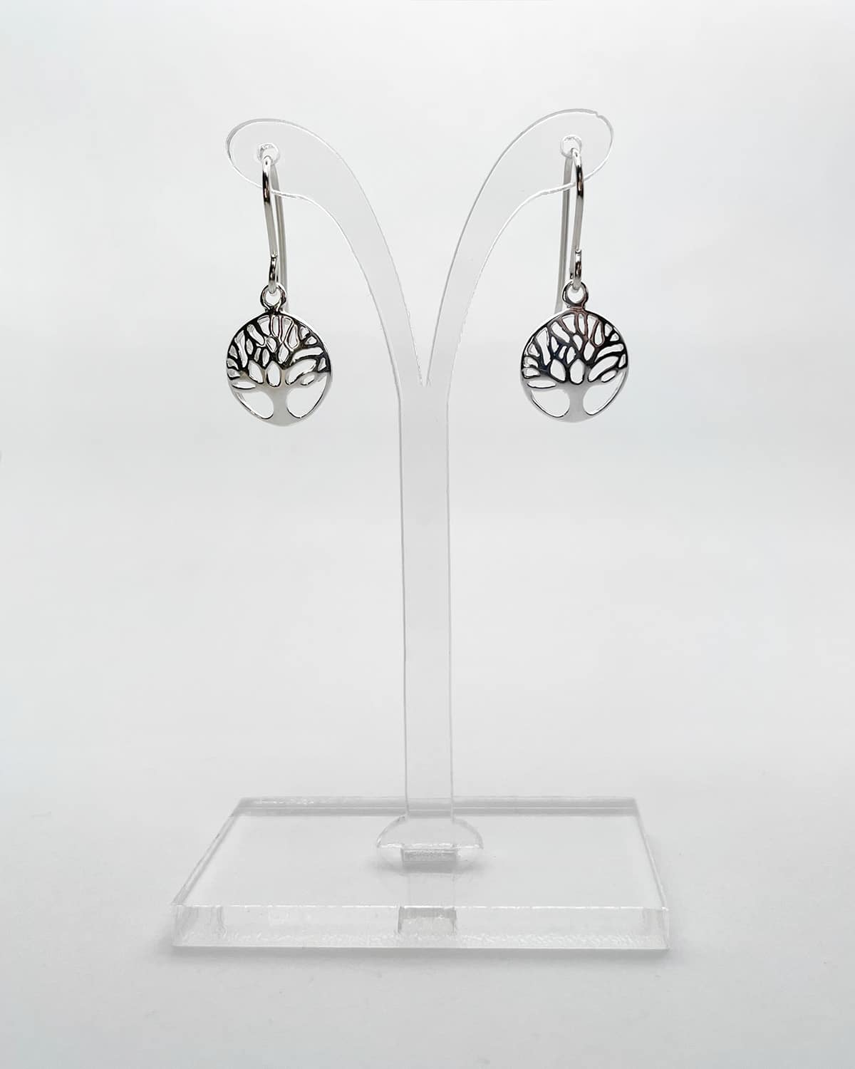 Tree of Life Drop Earrings Curved 12mm